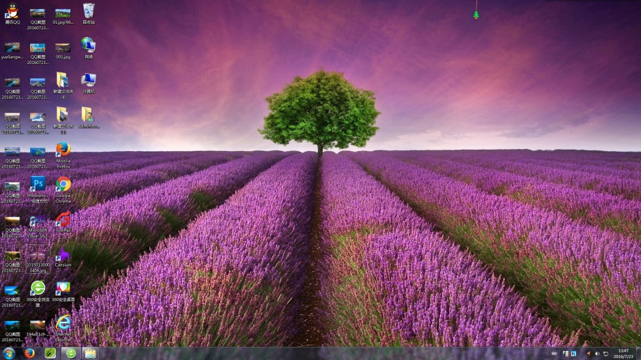 普羅旺斯薰衣草莊園電腦桌面壁紙實景